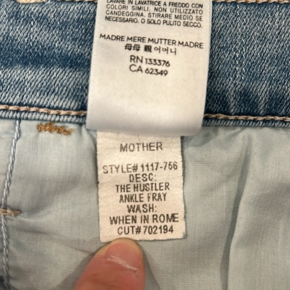 MOTHER The Hustler Ankle Fray When In Rome 31 - Picture 11 of 16